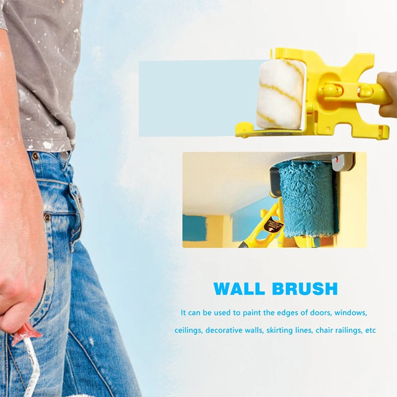 NEW Arrivals Multifunction Paint Brush Roller Corner Brushes Set Household Use Wall Decorative Professional DIY Painting Brush Handle Tool Windows Baseboards Wall Corner Set