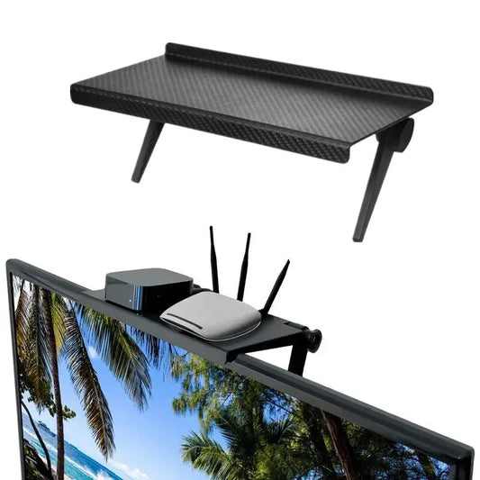 1PC Hot Selling Large Size Computer and TV Screen Storage Rack Wireless Router Set-Top Box Rack No Perforated Storage Bracket Divine Tool Home Electronic Tools