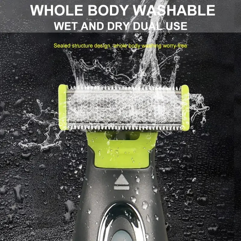 NEW Upgraded Electric Shaver For Men and Women Portable Full Body Trimmer USB T Shaped Blade Razor For Beard Armpit For Washable Women Men Grooming Accessories Hair Care Supplies