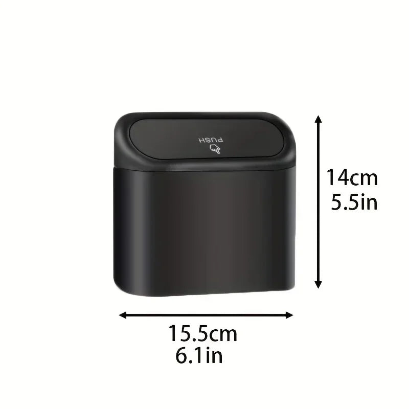 NEW Blue/White Color Car Trash Can (with Lid) Contains 60 (300) Garbage Bags, Small Car Trash Can, Leak-Proof Mini Car Cleaning Accessories