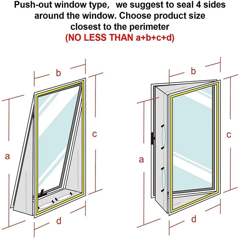 5M Air-Lock Window Seal for Portable Air Conditioner,3/4/5mFlexible Cloth Sealing Plate Window Seal with With Zip and Adhesive Fast Sealing for Home Office