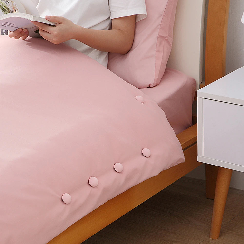 12-20PCS Bed Sheet Quilt Clip One Button Unlock Duvet Cover Fastener Clip Anti Slip Blanket Buckles Quilt Holder Fixator Grippers