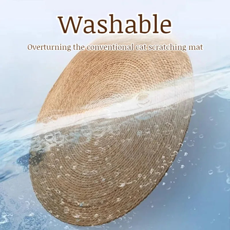 NEW Arrivals 100CM Cat Scratching Board Large Claw Sharpening Cat Toys Wear-Resistant Non-Debris Scratching Basin Cat Nest Rattan Cat Sleeping Mat Pets Supplies