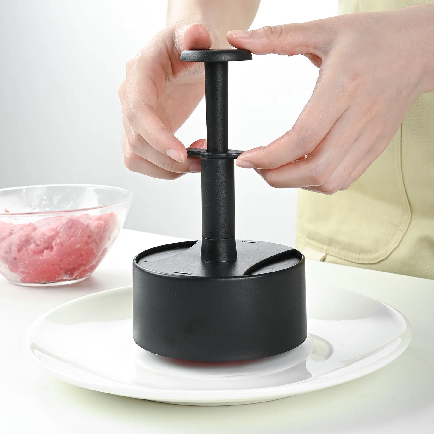Hamburger Press Patty Maker, Stuffed Burger Mold for Beef & Veggie Patties, Perfect for BBQ & Homemade Burger Cooking Tools Kitchen Accessories
