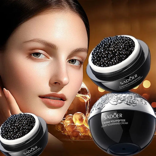 Korean Black Caviar Retinol Instant Remove Wrinkle Face Cream Anti-Aging Firming Lifting Fade Fine Lines Improve Skin Moisturize Brighten Women Skin Care Supplies Korean Products