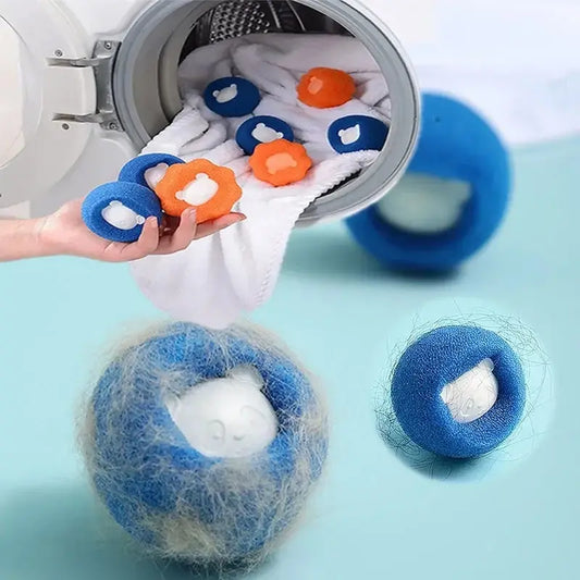 5pcs Set Pet Hair Remover Reusable Ball Laundry Washing Machine Filter Wool Sticker Cat Hair Remover Pet Fur Lint Catcher Home Hotels Use Clothes Cleaning Laundry Accessories