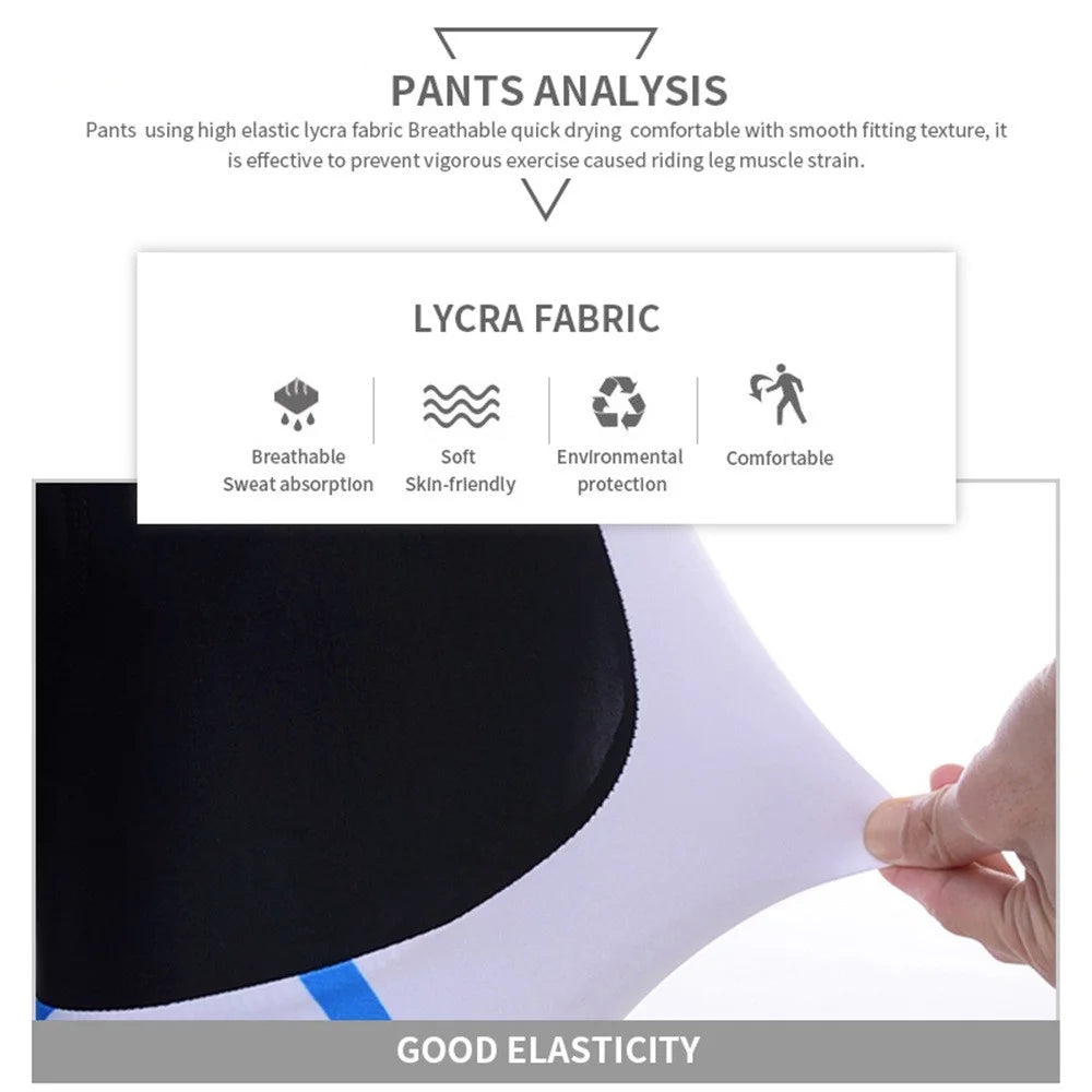 Men's Padded Cycling Pants Bicycle Trousers for Autumn Riding with Padding