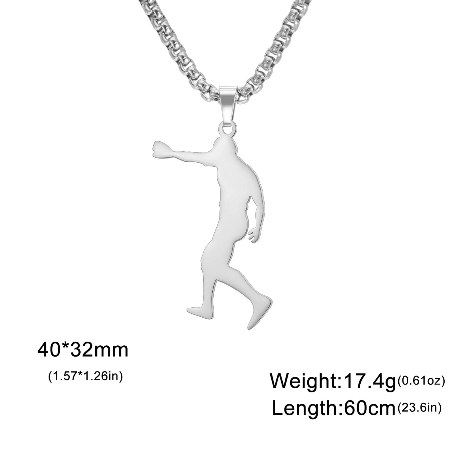 Baseball Gold Necklace Teen Boy Neck Chain Stainless Steel Pendant Necklace Fashion Sport Jewelry Men Sport Enthusiast Gifts