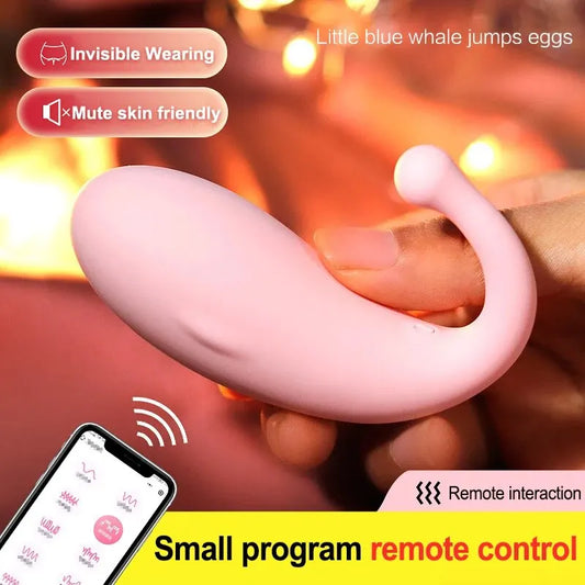 10 Modes Vibrators Whale Shape Vaginal Stimulator Vibrating Egg Bluetooth APP Control Sex Toys For Women G Spot Massage