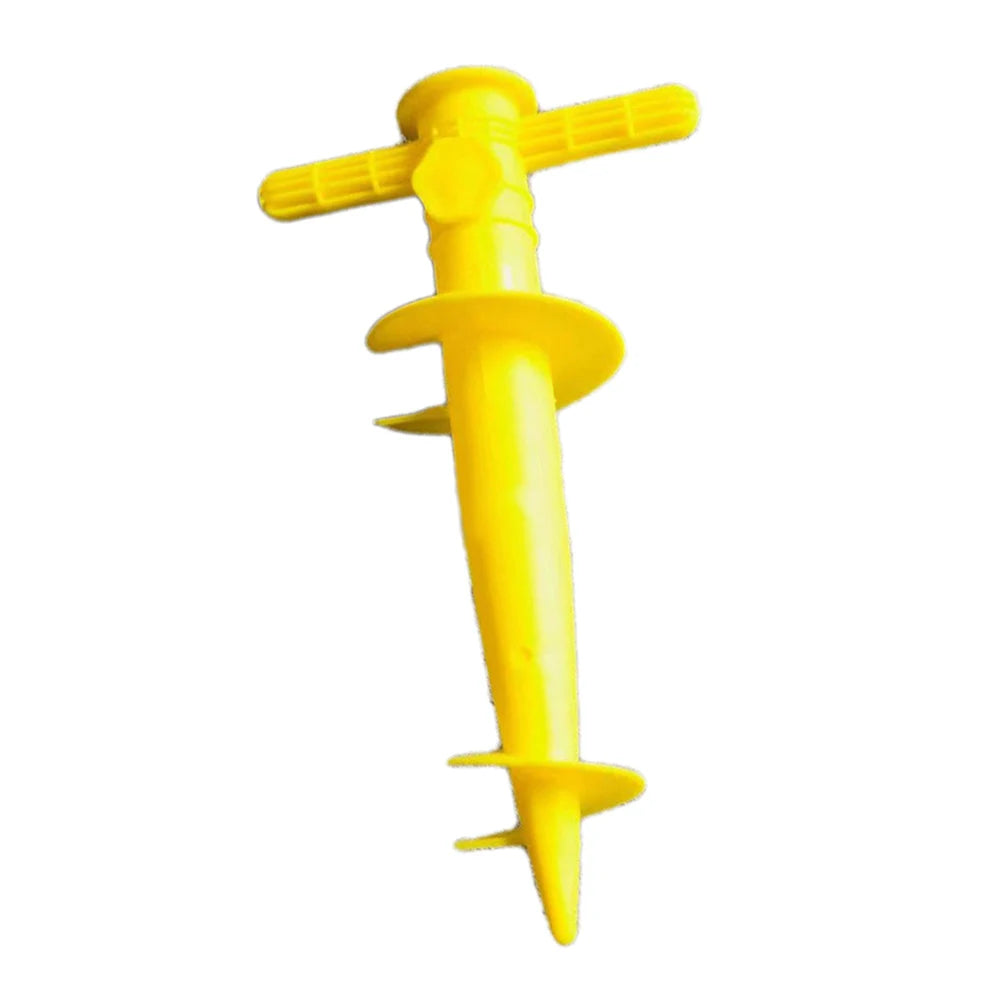 NEW Arrivals 1PC Random Color Umbrella Base Adjustable Plastic Sun Beach Patio Sand Ground Fixing Tools Anchor Stand Spike Auger Keep Holder Outdoor Camping Beach Garden Accessories