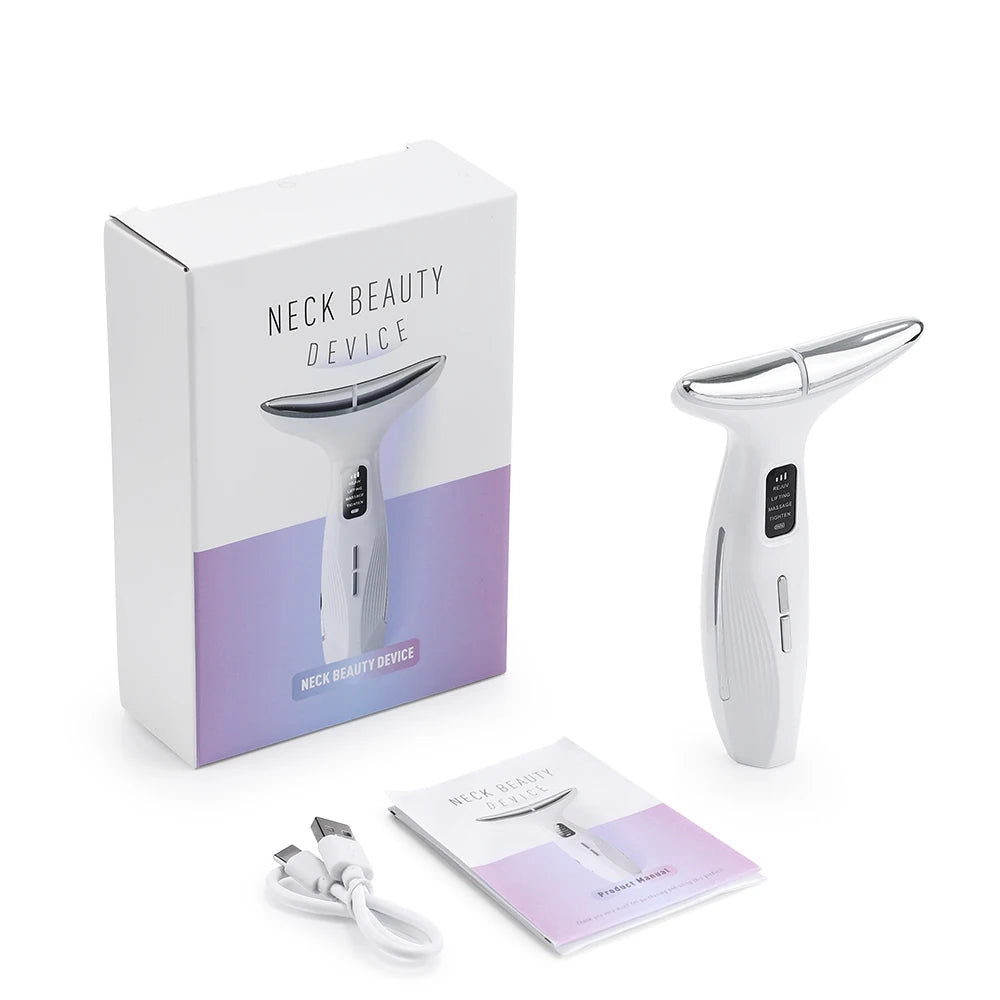 EMS Facial Lifting Device Neck Face Eye Massager Face Slimming Beauty Skin Phototherapy Machine Anti Aging Reduce Double Chin