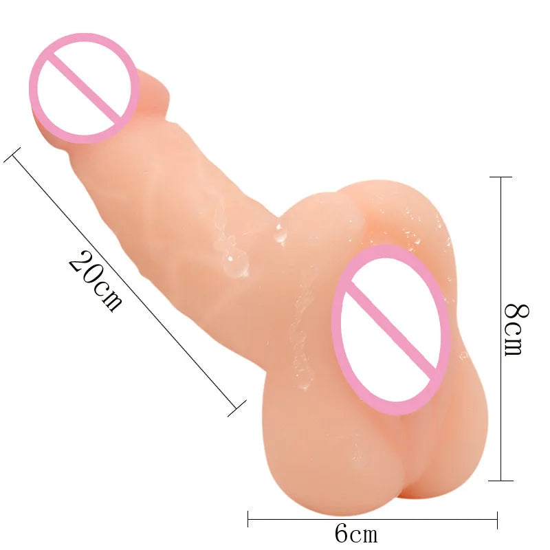 Adult Sex Toys Realistic Artificial Vagina Dildo Unisex Shared Vaginal Anal Sex Aircraft Cup Backyard Gay Masturbation Device