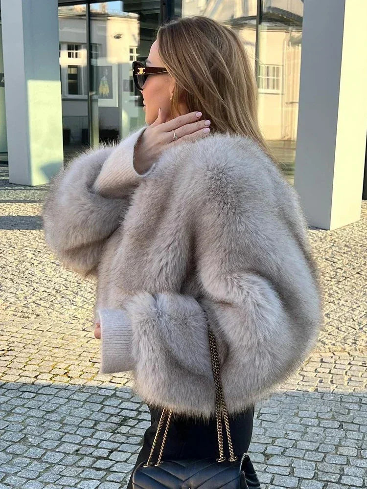 Low-Price Sales are Limited NEW Fashion Fluffy Faux Fur Evening Nightclub Coat For Women Winter Snow Outerwear Elegant Loose Long Sleeve Jacket Female Thick High Street Ladies Girls Luxury Fashion Clothing Supplies