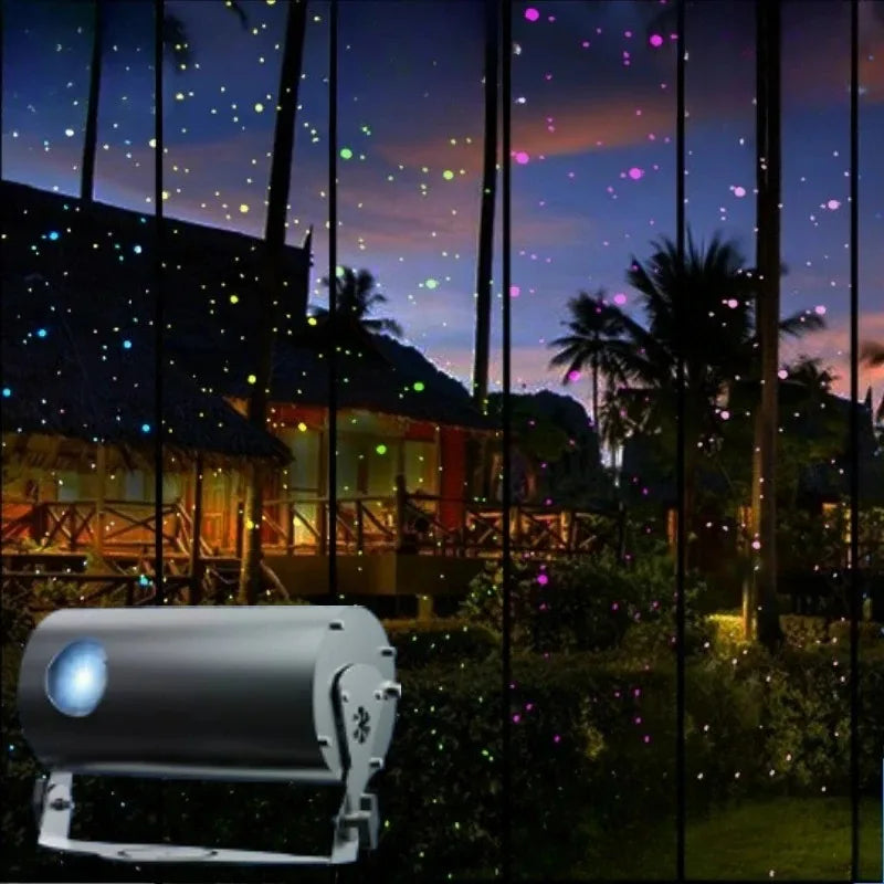 For Home Villa Dynamic Colorful Firefly Projection Lamp with Remote Control Light Adjustment Outdoor Waterproof Courtyard Lawn Garden Landscape Projector Lights System