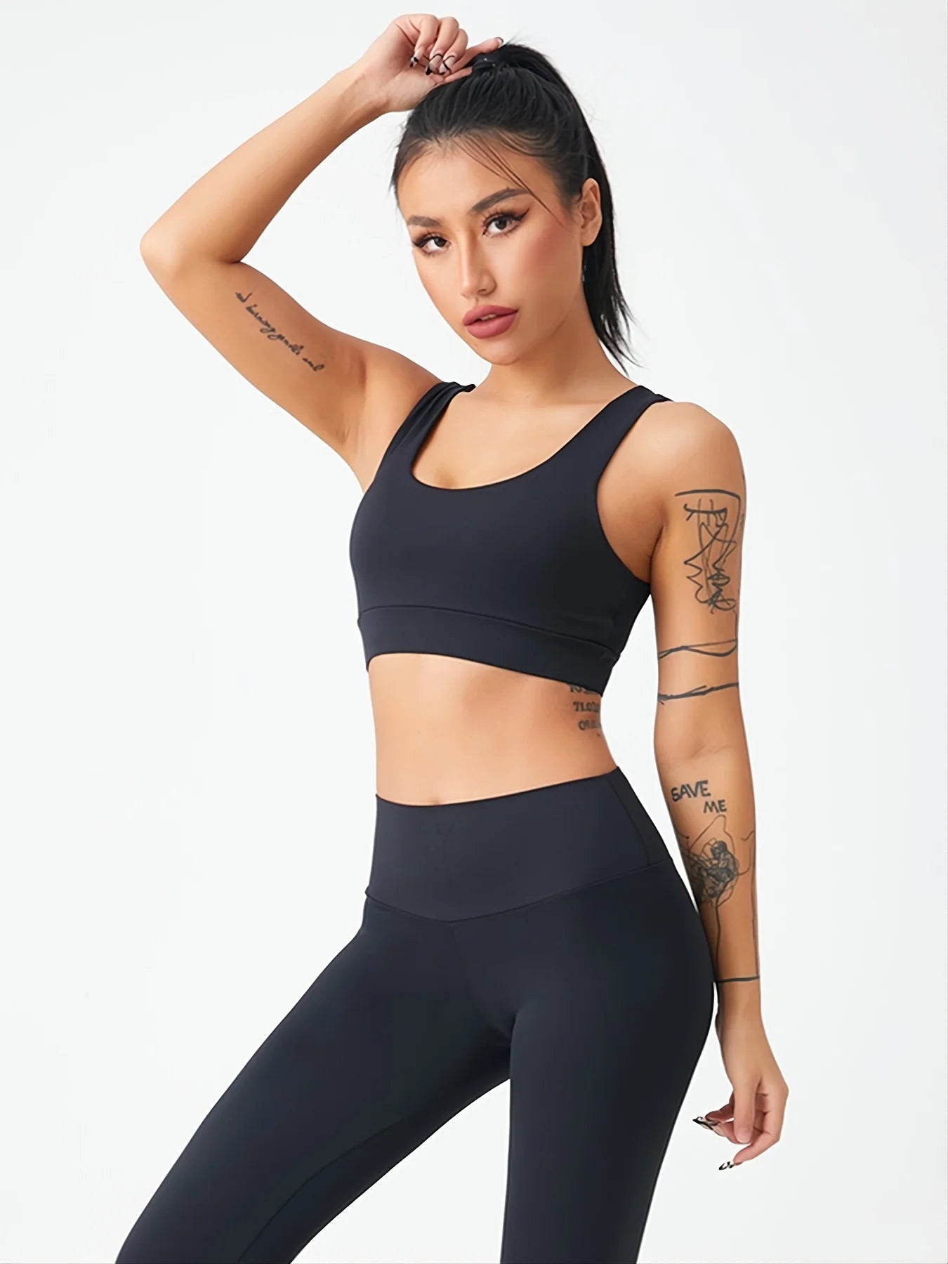 S-2XL Plus Size Yoga Long Tights Leggings Butt Lift Pants for Women High-Waisted Quick-Drying Hip-Lifting Tight-Fitting Running Cycling  Exercise Outerwear Training Nude Sports Apparel Accessories