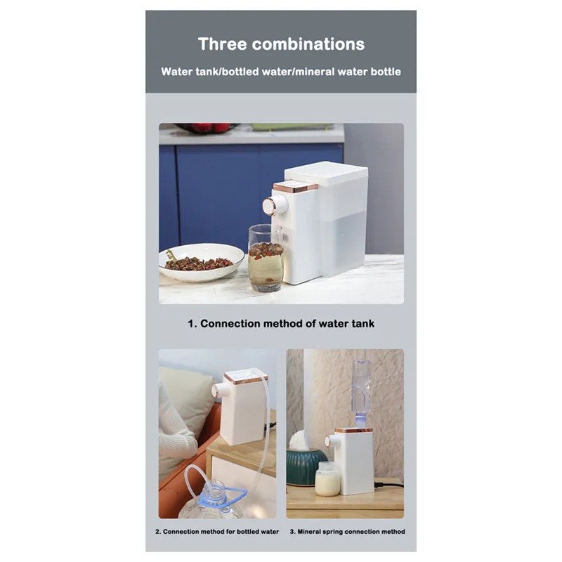 NEW Arrivals Home Office Instant Hot Water Dispenser Small Desktop Direct Drinking Machine Tea Coffee Maker Desktop Fast Hot Water Dispenser Household Appliances Drinkware Accessories