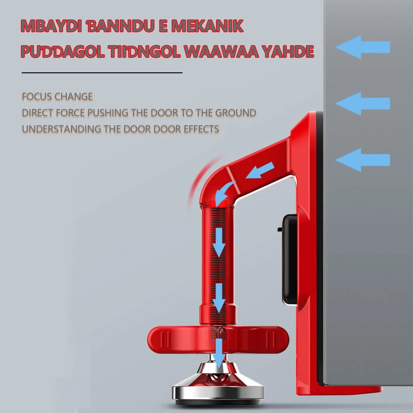 NEW Portable Alarm Door Stopper Portable Door Lock Travel Anti Theft Door Blocker Door Stoppers Security Alarm Wedge No Drill Safety Door Jammer Home Office Security Supplies