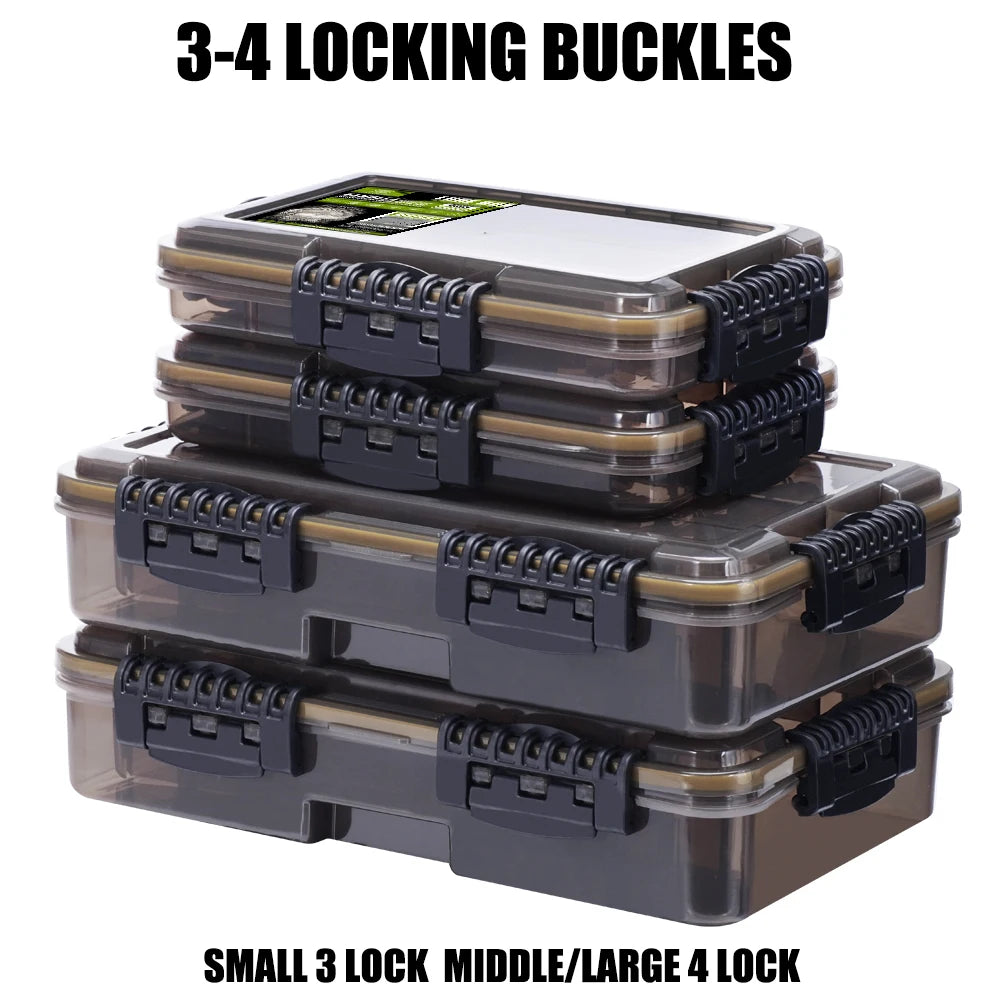 New Large Waterproof Fishing Tackle Box, Fish Hook Fishing Lure Bait Storage Organizer Case Portable Fishing Gear Accessories