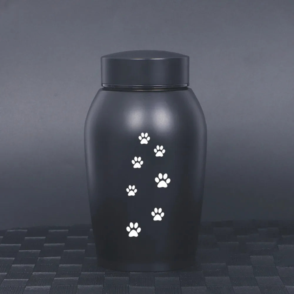 20 Styles Pets Last Farewell Columbarium Stainless Steel Pet Ashes Urn Black Moisture-Proof Memorial Pet Urn Portable Pet Cremation Urn For Small Animals