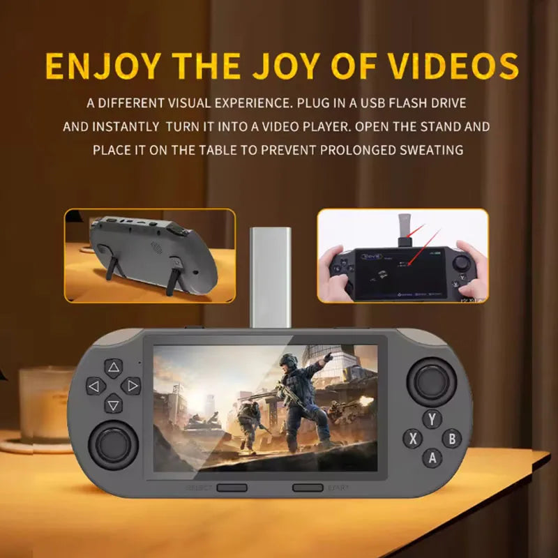 Multi Functional SF3000 Portable Handheld Game Console with 20000+ Games 4.5 Inch Screen Retro Game Console Pocket Video Player