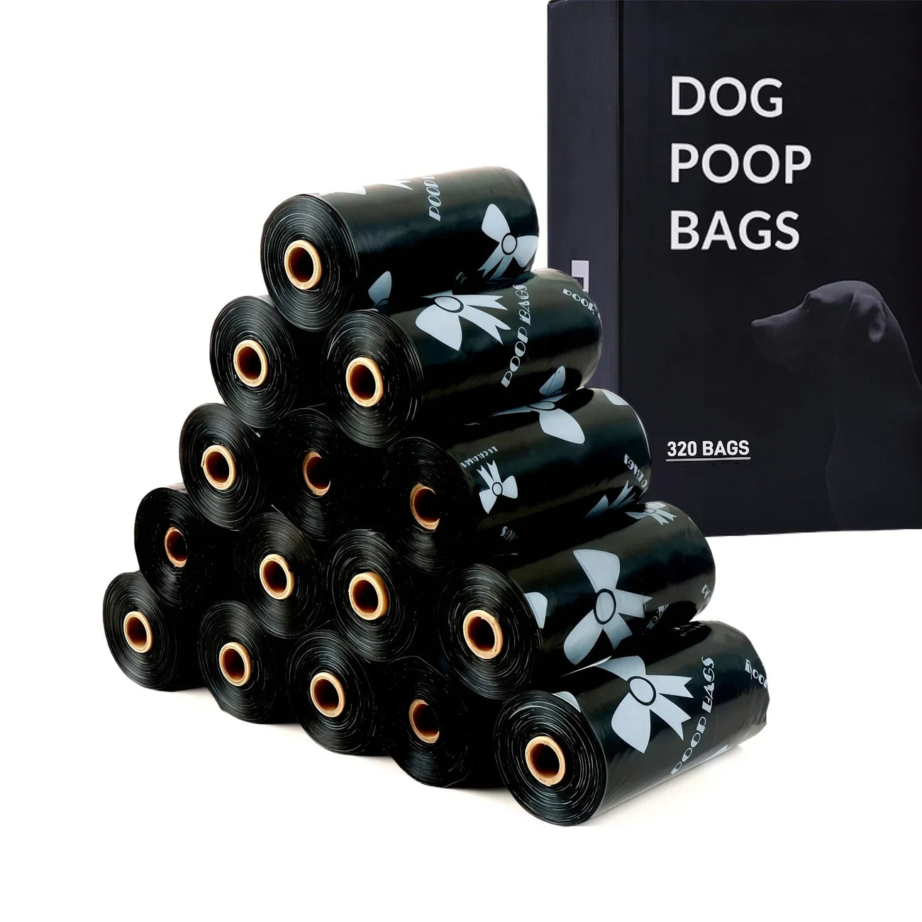NEW Design 6/10 Rolls Set 180 Count Super Thick Dog Poop Bags, Leak-Proof Polyethylene Suitable For Cats & Dogs, Outdoor Pet Cleaning Supplies