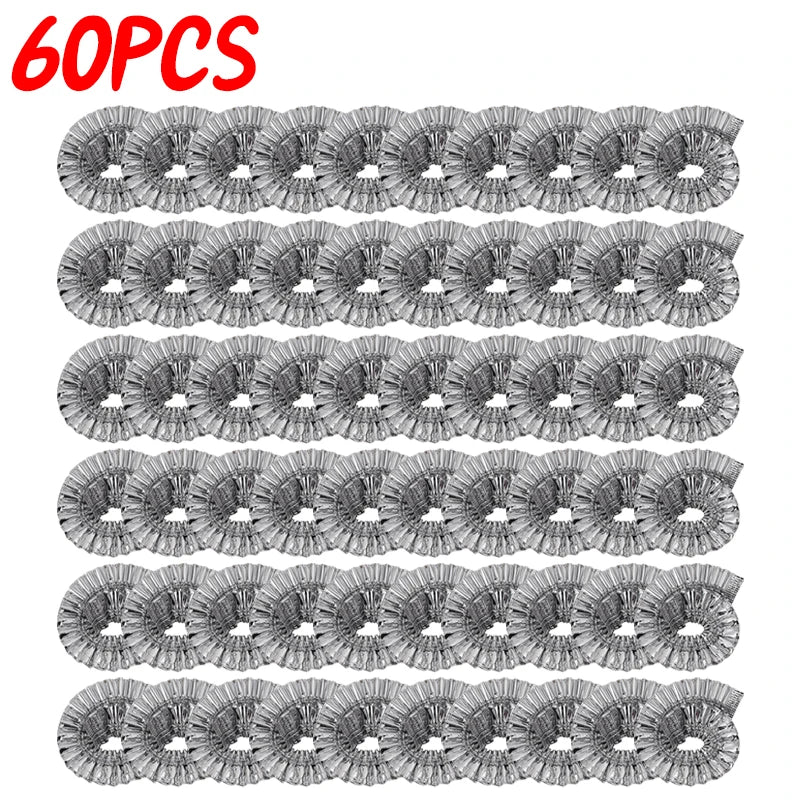 NEW 60 PCS Set Aluminum Foil Bowl Cover Kitchen Food Preservation Wraps Reusable Aluminum Foil Film Covers Picnic Fresh-Keeping Bags for Outdoor Travel Camping