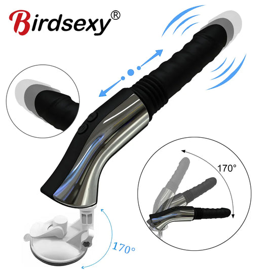 Sex Machine Telescopic Dildo Vibrator For Women Automatic Up Down Thrusting Retractable G spot Stimulator Female Masturbation