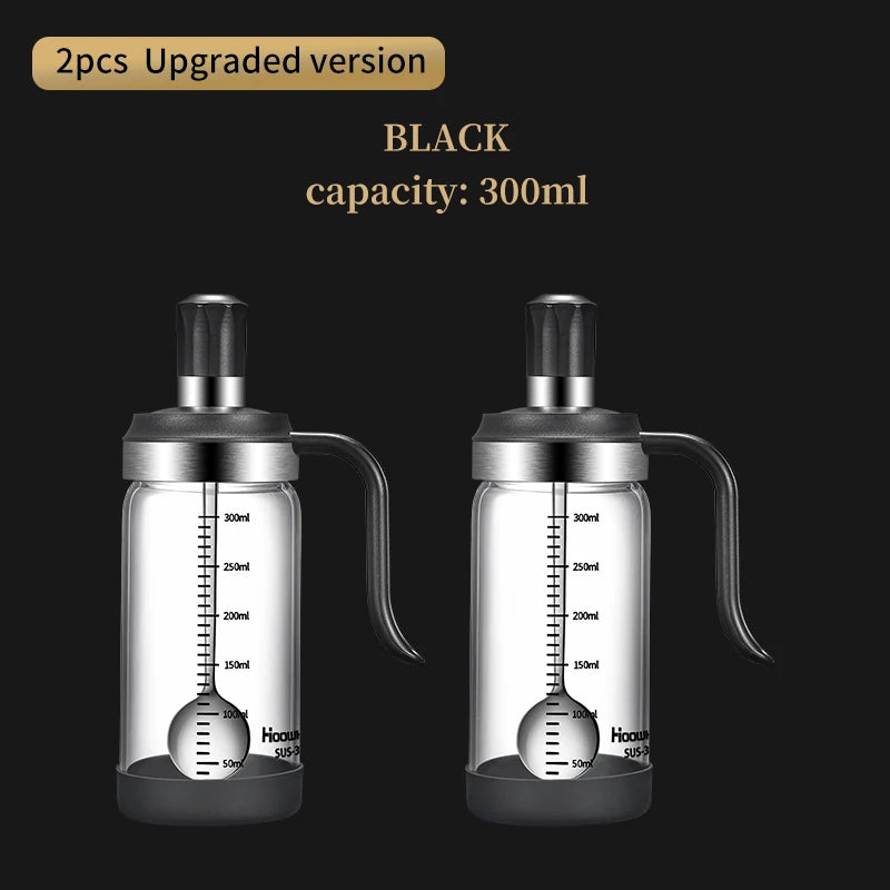 3 PCS Spice Seasoning Bottle Kitchen Supplies Glass Transparent Sugar Bottle Containers with Spoon Seasoning Bottle Salt and Pepper Bottle Kitchenware Accessories Preparing Cooking Tools Sets