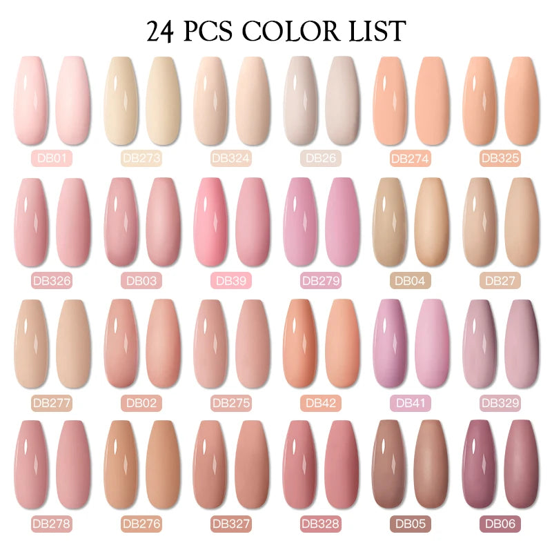 NEW Arrivals 24/40.120PCS Set Colors Gel Nail Polish Set Semi Permanent Hybrid Gel Varnish Set Base Top Coat Soak Off UV LED Nail Gel Kits Manicure Pedicure Accessories Nail Care Tools Sets Cosmetic Supplies