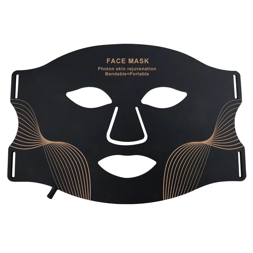Hello New Face 7 Color LED Face Mask with Neck Wireless Portable Red Light Therapy for Anti-Aging, Wrinkles, Skin Rejuvenation, Home Use Women Beauty Salon Spa Supplies
