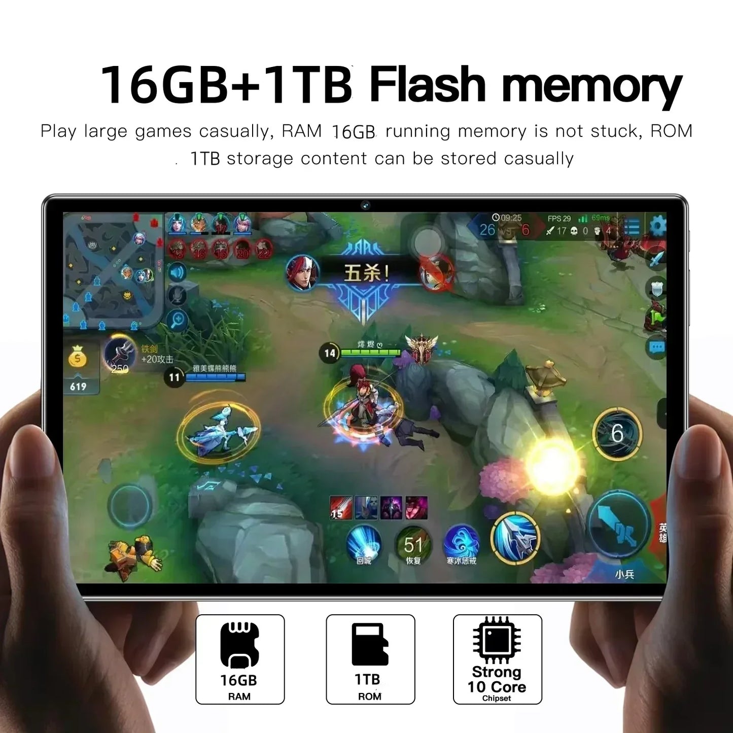 NEW Pad 15 Pro Tablet Android 14 22GB+2TB 20000mAh Snapdragon 888 Original Tablets PC 5G Dual SIM Card WIFI HD 4K Mi Tablet