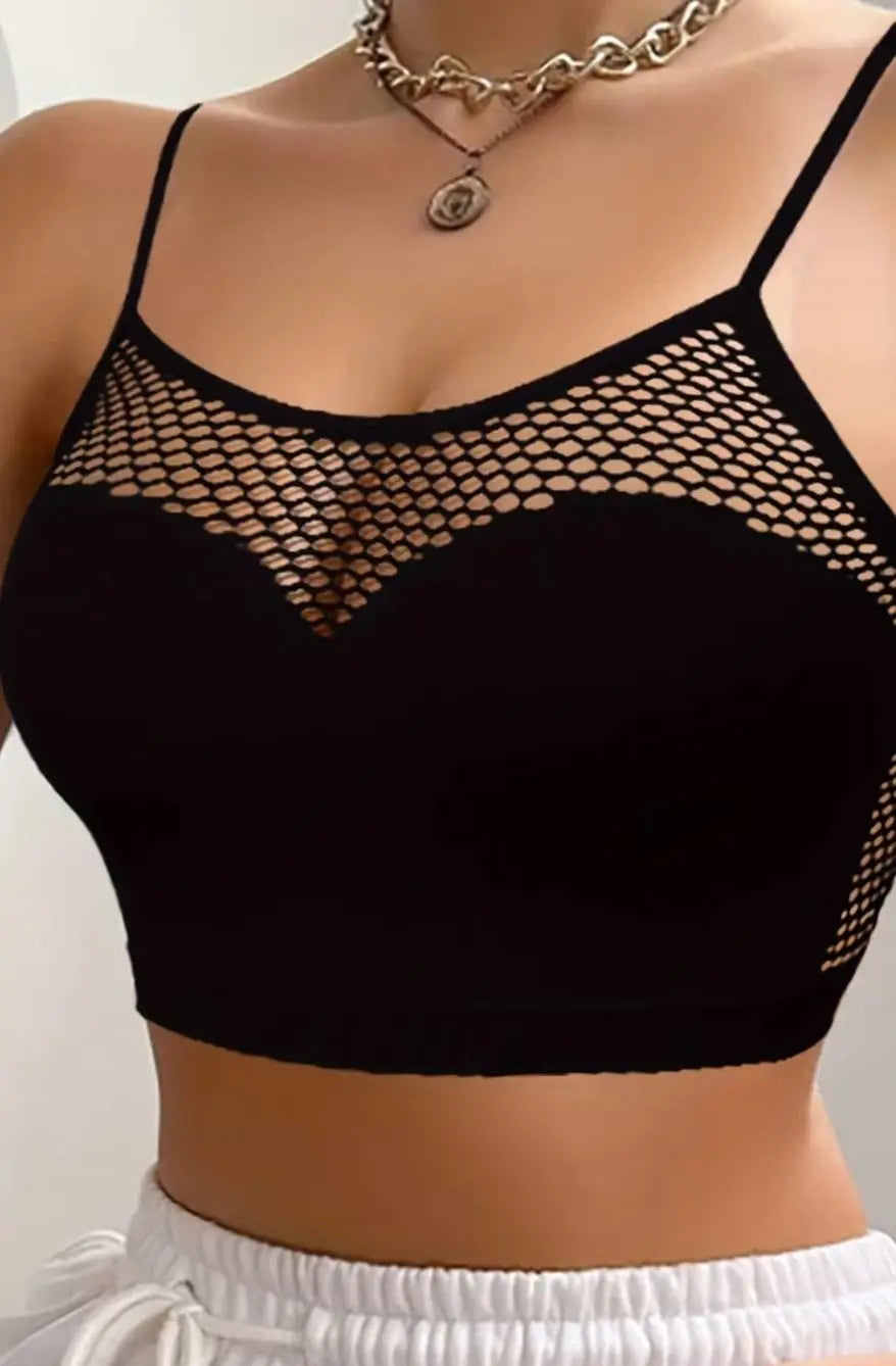 NEW Arrivals Multi-Color Mesh Breathable Non-Steel Bra with Elastic Shoulder Straps Women Sexy Sports Underwear