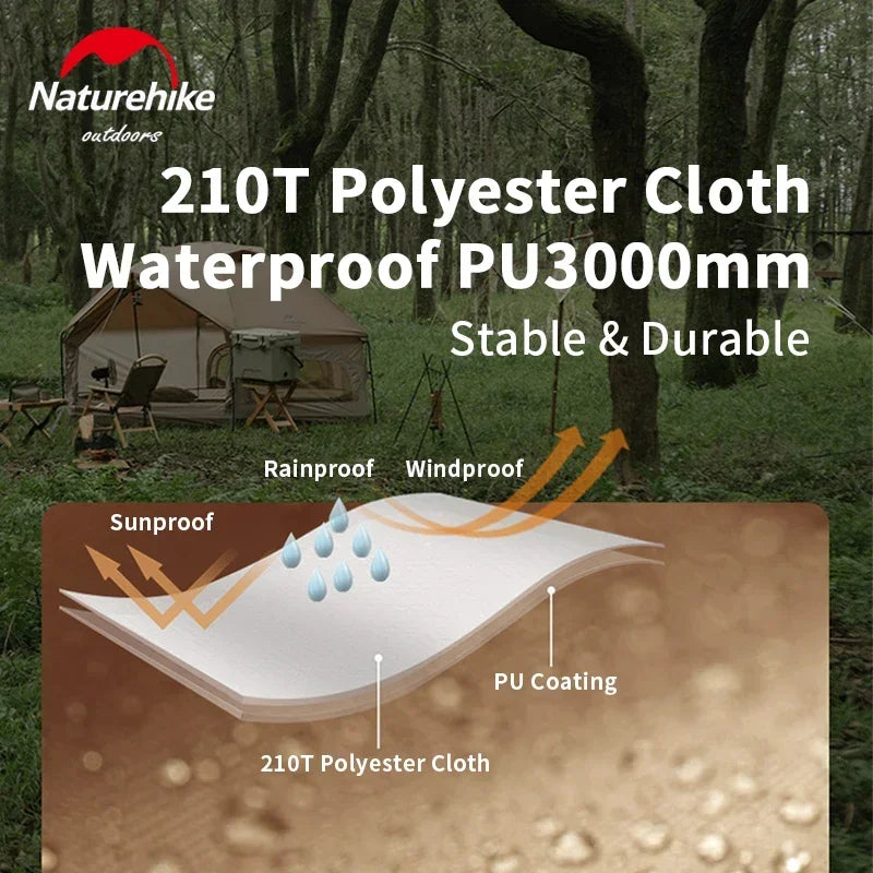 Tarp Tent Camping 4 People Waterproof Mongolian Family Large Windproof Outdoor Anti UY Beach Big Tarp Shelter