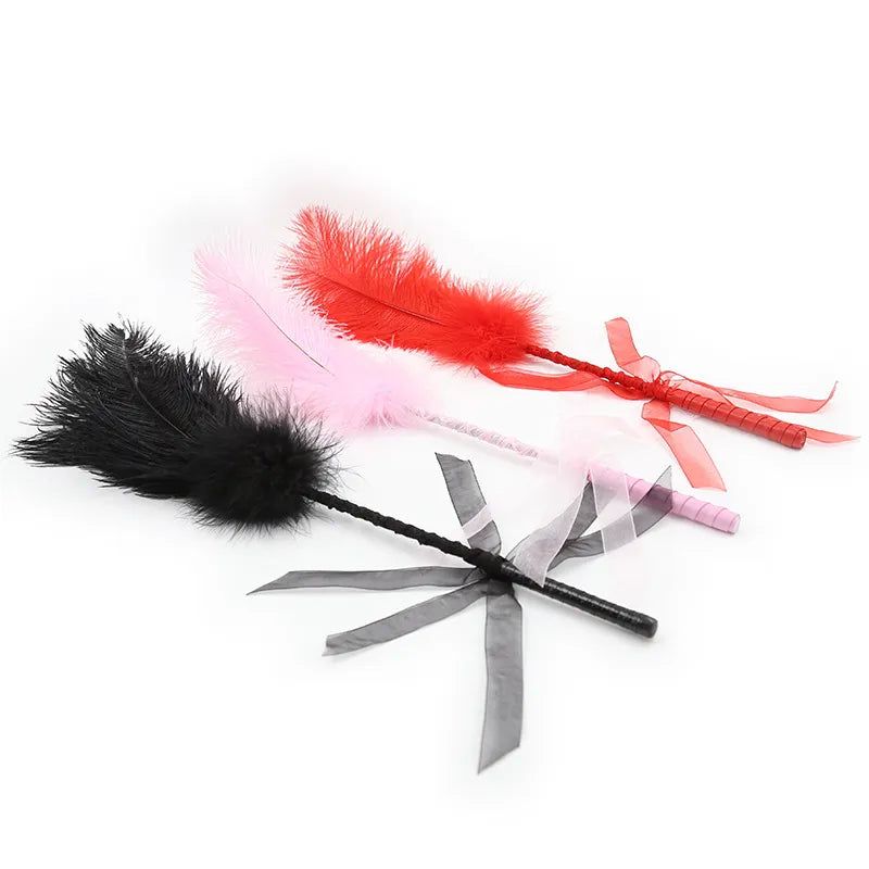 SM Adult Fun Products  Couple Flirtation  Ostrich Feather Stick  Party Club  Performance Props