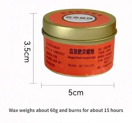 20 PCS 24 Hours Set Emergency Japanese Candles for Power Outages Windproof Smokeless Long-Lasting Lighting Survival Supply for Home Camping Blackouts