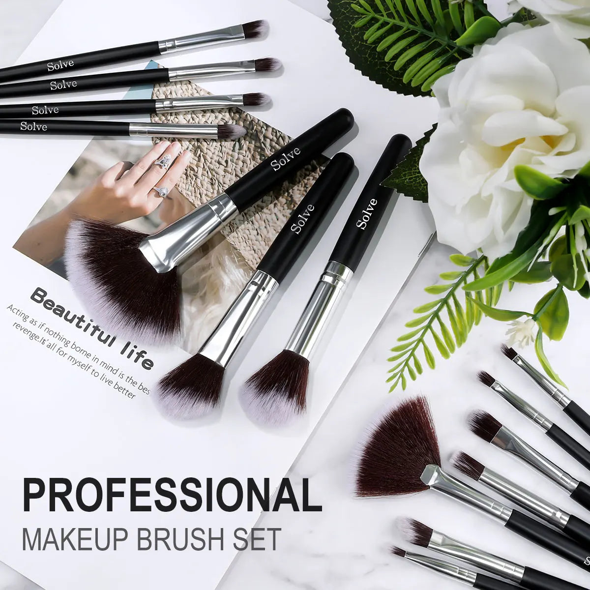 32 PCS Set 27 Colors  Professional Makeup Brush Set Cosmetic Tools for Powder Eye Shadow Foundation Blush Blending Beauty Makeup Brush Kit for Makeup Starters Women Cosmetic Tool Sets