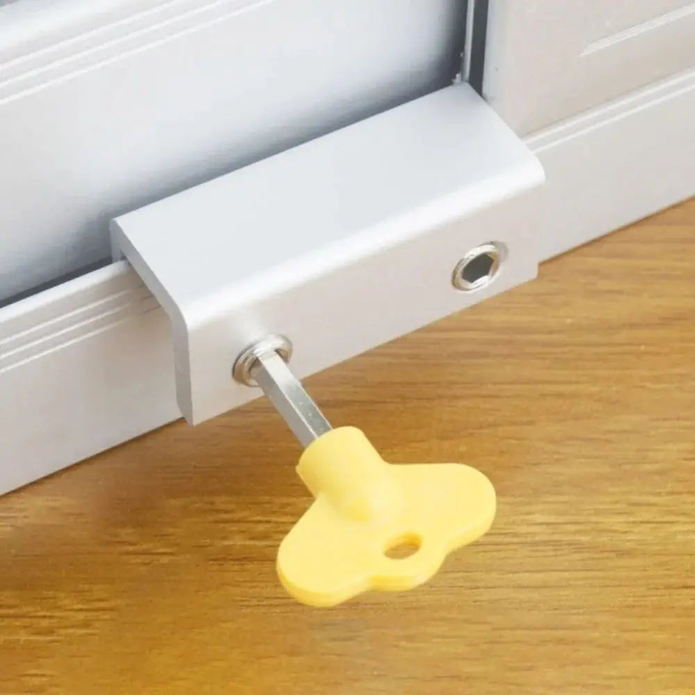 NEW Arrivals Babies Kids Pets Anti-Theft Limit Shutter Door Lock Adjustable Window Restrictor Lock Stopper Safety Locks Child Protection Baby Safety Device
