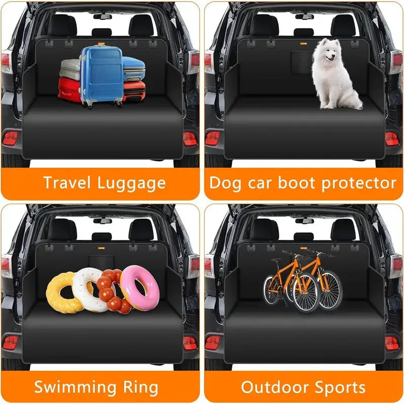 NEW Arrivals Portable Waterproof Pet Trunk Mat for Car SUV Dirt Resistant Anti Slip Dog Cat Back Seat Protector Travel Beach Camping Car Accessories