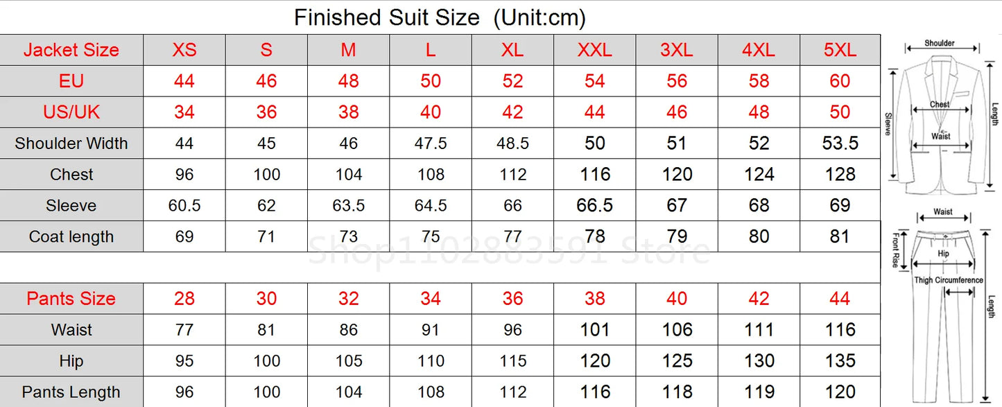 NEW Arrivals S-5XL PLUS SIZE British Gentleman Style Luxury Wedding Evening Party Formal Events Opera Concerts Long Tail Coat Groom Prom Tuxedos Formal Blazer Suits (Jacket +Pants +Vest)  Costume Men Luxury Fashion Clothing P