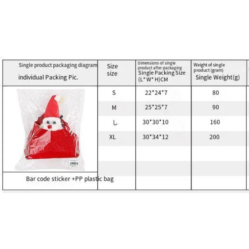 Santa Claus Costumes Christmas Pet Clothes Pet Party Dress Up Dogs Cats Costumes for Small Medium Large Dogs Cats