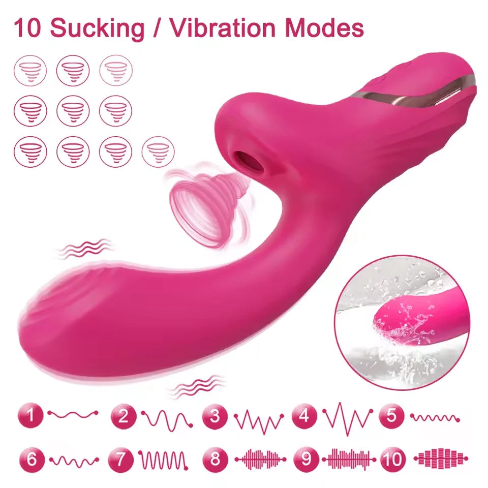 Sucking Vibrator for Women Powerful Vacuum Sucker Clitoris Massager Dildo Vagin Stimulator Masturbation Sex Toys Adults Goods