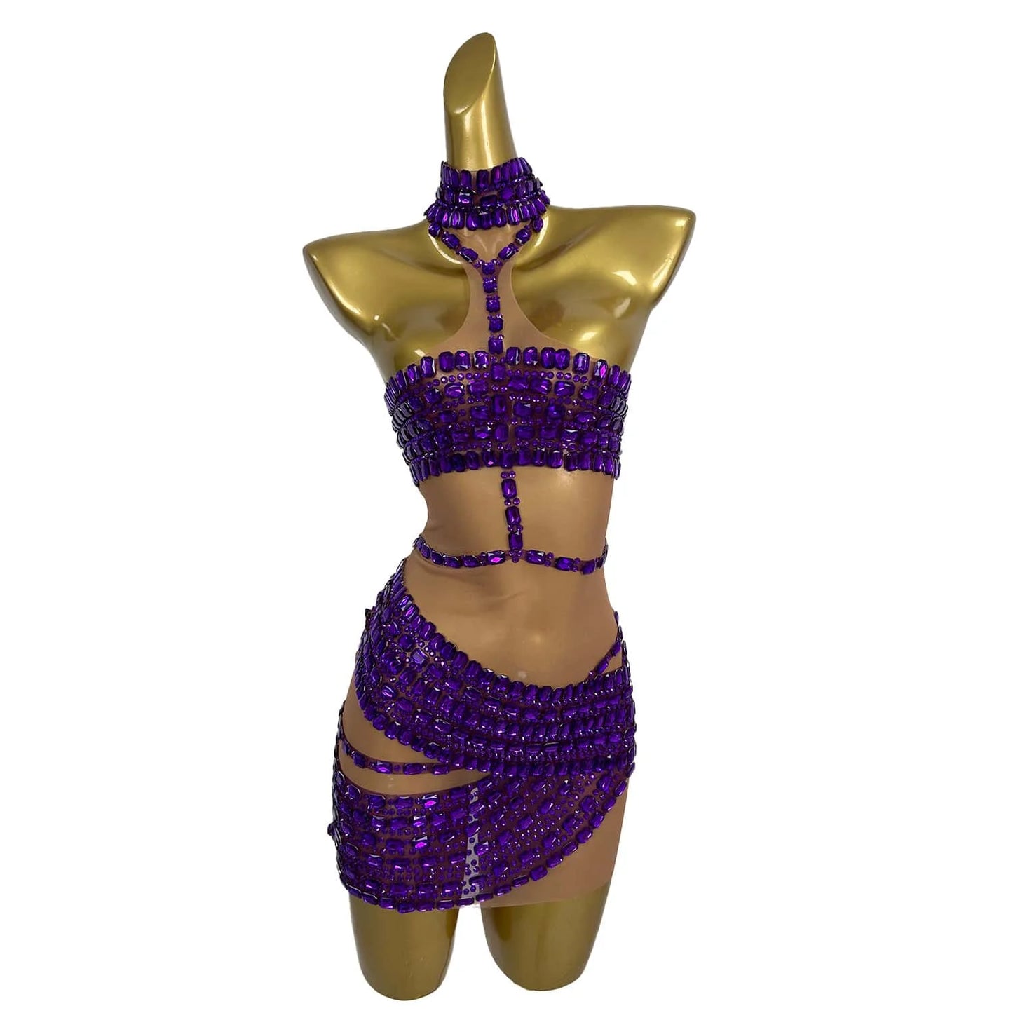 Low-Price Sales are Limited NEW Arrivals Sparkly Diamonds Mini Dress for Women Sexy Evening Nightclub Party Celebrate Birthday Dress Photo Shoot Performance Stage Wear
