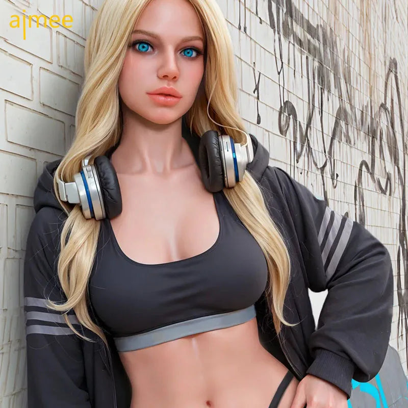 Blonde Sexy Hot Beauty Sex Doll for Men Toy 160cm Posable Lady Body Real Doll Jelly Boobs Silicone Vagina Anal Oral 3 Channels Love Dolls Men Masturbation Sex Toys Supplies