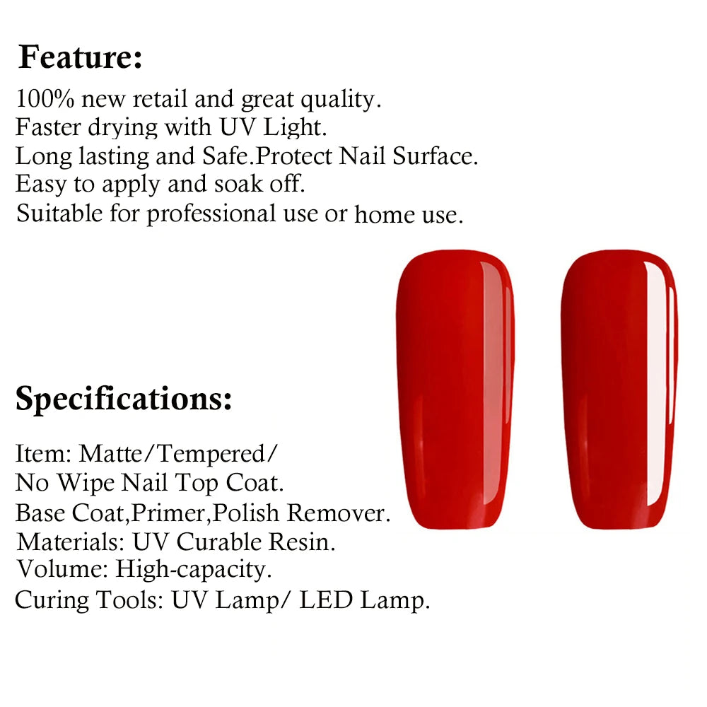 330g Bae Gel Remover Tempered Matte Top Coat Semi-Permanent Varnish UV Soak Off Nail Functional Gel Manicure Pedicure Tools