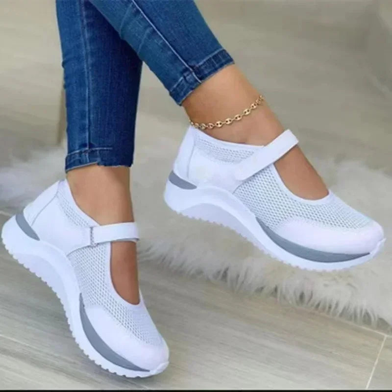 New Autumn Outdoor Women Breathable Mesh Shoes Woman Casual Platform Sneakers Female Travel Walking Footwear Vulcanized Shoes