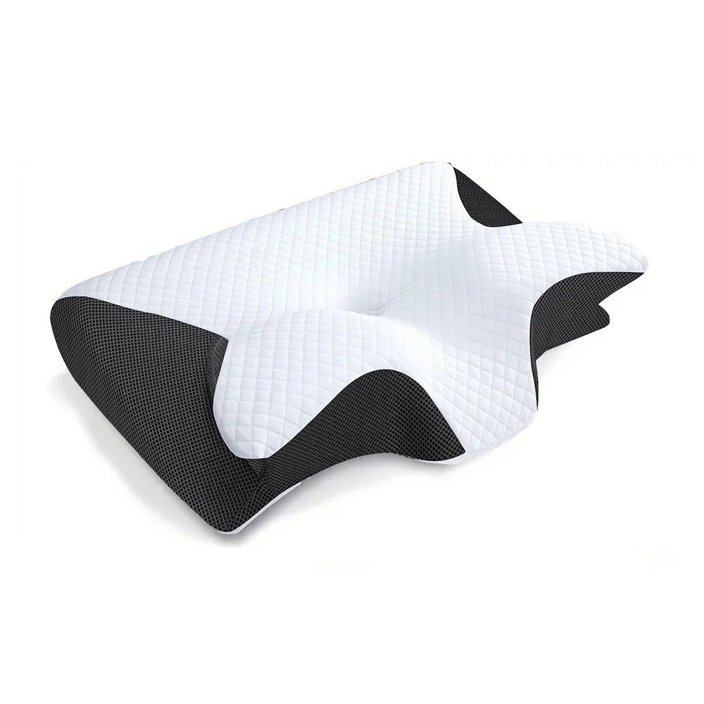 NEW Arrivals Memory Foam Cervical Pillow, 2 in 1 Ergonomic Contour Orthopedic Pillow for Neck Pain, Contoured Support Pillows, Neck Pillow