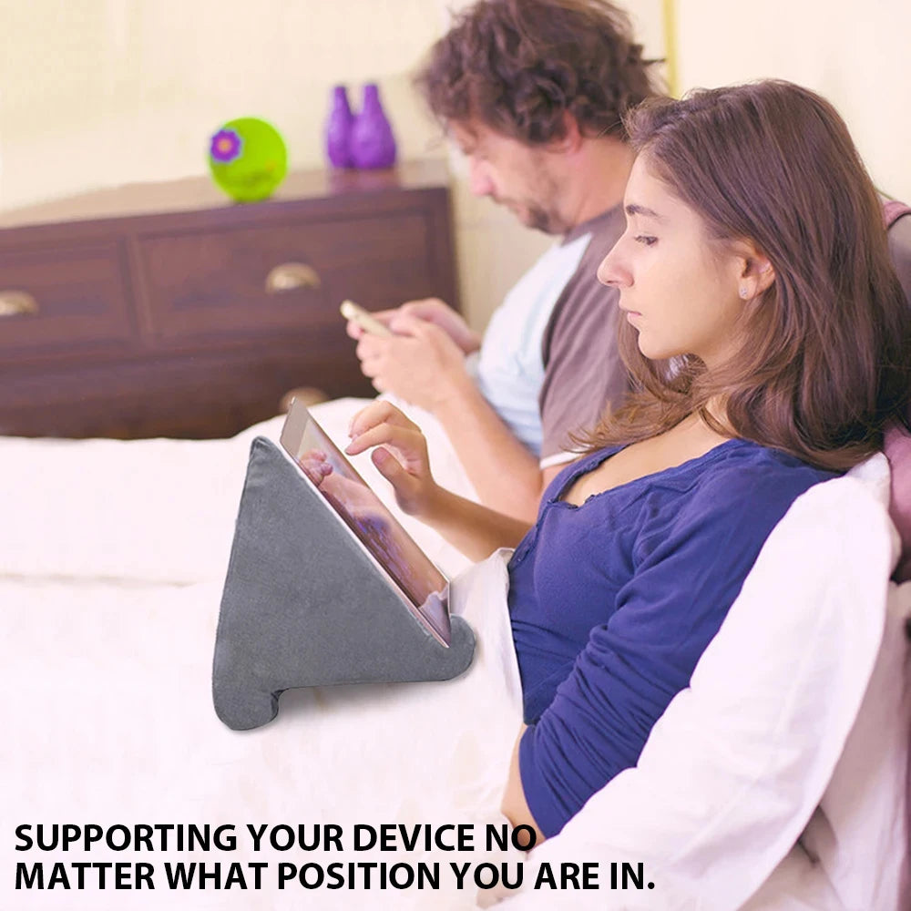 Tablet Sponge Pillow Tablet Holder For iPad Samsung Huawei Tablet Holder Mobile Phone Support Pillow Multi-Angle Reading Stand