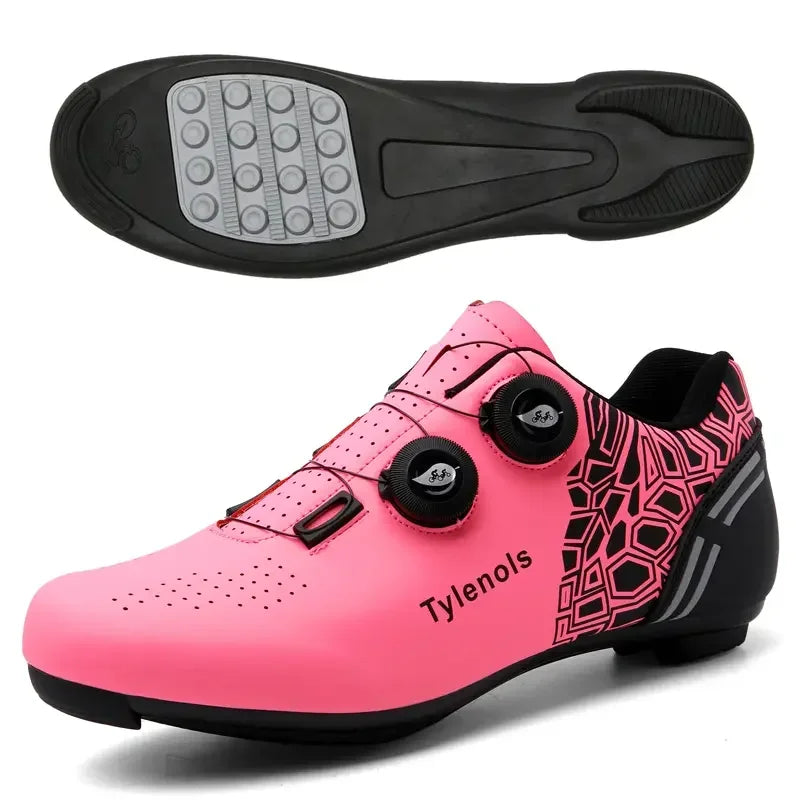 NEW 37-47 Size Blue/Black/Pink Color Professional Women's Cycling Speed MTB Shoes Women Men's Cycling Sneakers Road Mountain Bike Racing Shoes