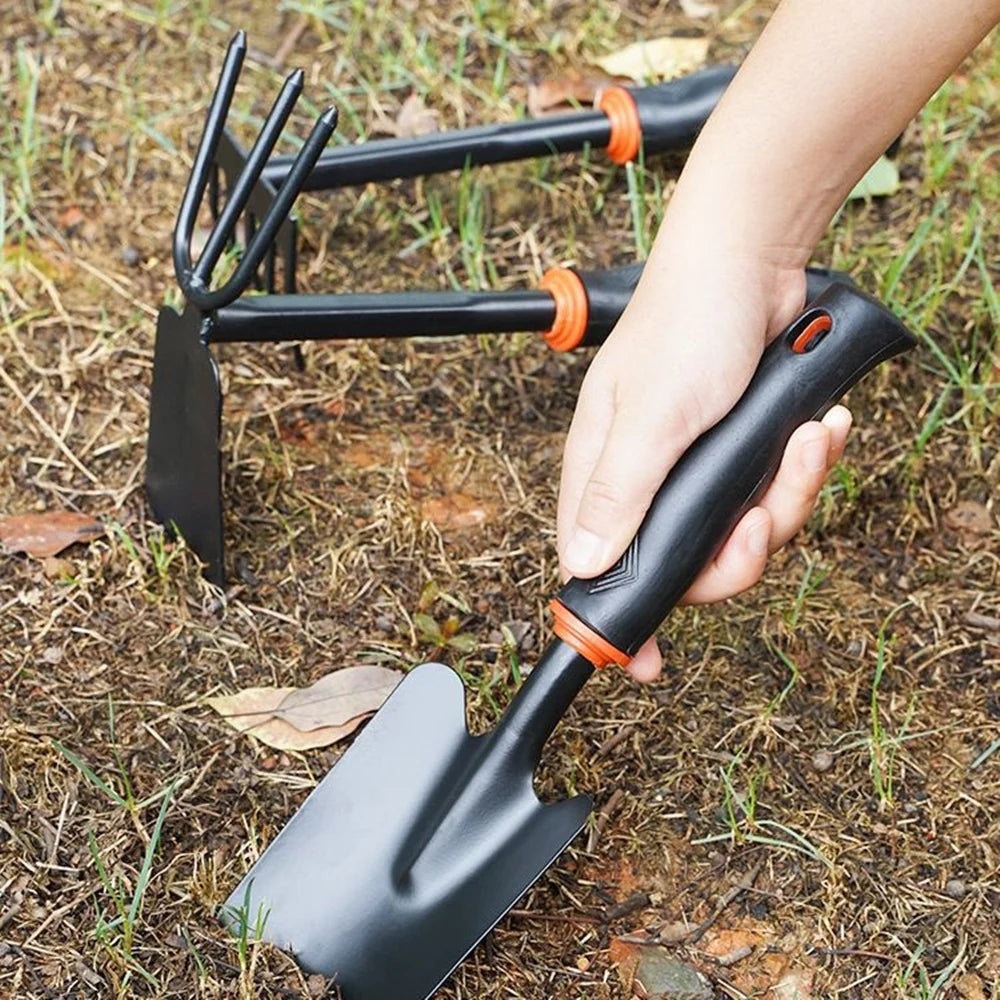 NEW Garden Hand Shovel Rake Farm Tool Set Weed Grass Leaf Remover Outdoor Hoe Weeder Metal Harrow Weeding Gardening Tools For Digging Camping Garden Accessories