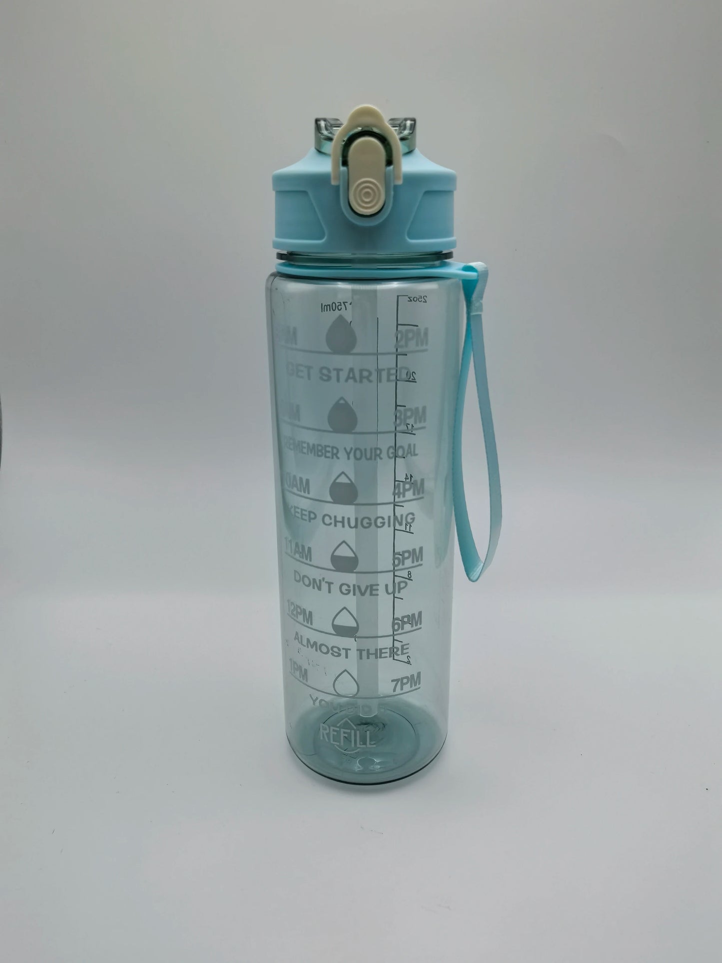 5 PCS Set Sports Water Bottle with Time-Tracking Straw Leak Proof Locking Flip Cover for Easy Carry Ideal for Outdoor Adventures